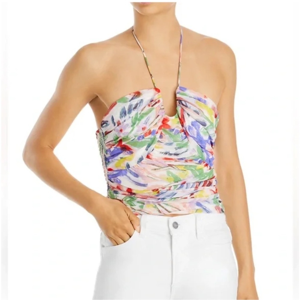 Ruched Bustier Tank Top from Aqua